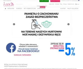 Ivex.pl(Pasmanteria online ozdobna Ivex Warszawa) Screenshot