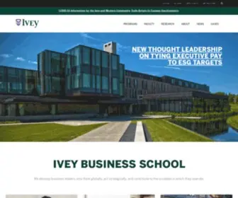 Ivey.ca(Ivey Business School) Screenshot