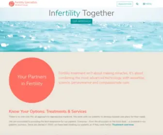 Ivfspecialists.com(Fertility Specialists Medical Group (FSMG)) Screenshot