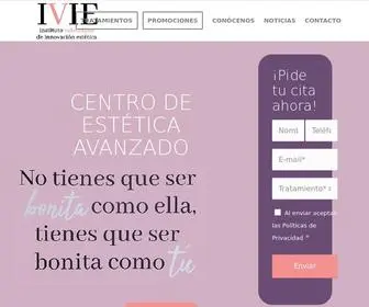 Iviestetica.com(Centro de Estética en La Eliana) Screenshot