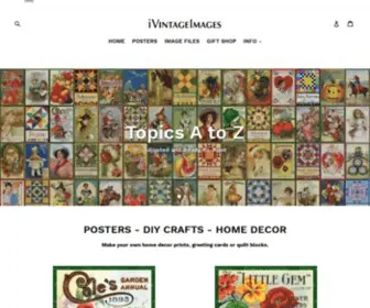 Ivintageimages.com(Download images for DIY crafts) Screenshot