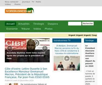 Ivoirebusiness.net(Business and News magazine. Côte d'Ivoire is Back) Screenshot