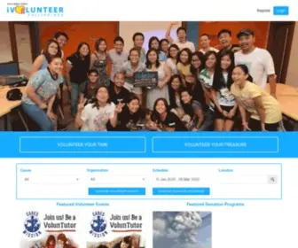 Ivolunteer.com.ph(IVolunteer Philippines) Screenshot