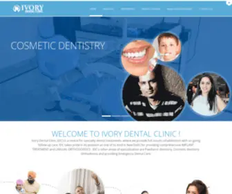 Ivorydentalclinic.com(Orthodontist, Implantologist, Periodontist, Cosmetic Dentistry) Screenshot