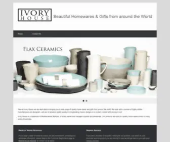 Ivoryhouse.com.au(Beautiful Homewares & Gifts from around the World) Screenshot