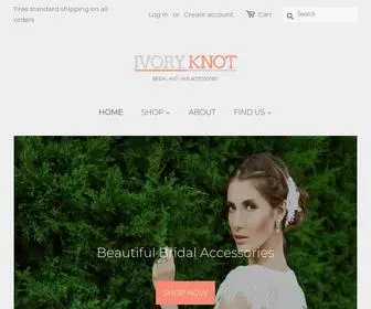 Ivoryknot.com.au(Bridal Accessories) Screenshot