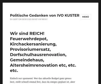 Ivo.sg(Politische Gedanken von IVO KUSTER) Screenshot