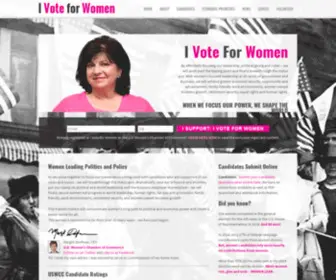 Ivoteforwomen.org(I Vote for Women) Screenshot