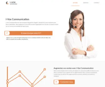 Ivoxcommunication.com(IVOX Communication Centre d'appel) Screenshot