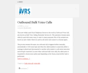 Ivrsworld.com(Blog exclusive for Interactive Voice Response System) Screenshot