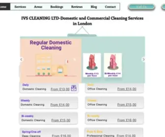 Ivscleaning.co.uk(IVS CLEANING LTD) Screenshot