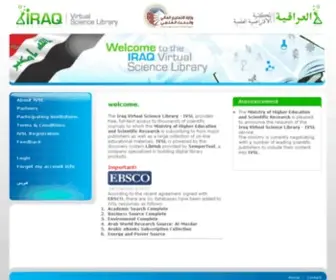 IVSL.org(Iraqi Virtual Science Library) Screenshot