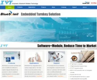 Ivtcorporation.com(IVT Corporation Empowers Bluetooth Wireless Technology) Screenshot