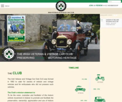 IVVCC.ie(IRISH VETERAN & VINTAGE CAR CLUB) Screenshot