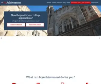 Ivyachievement.com(Expert International Admissions Consulting and Data Analytics) Screenshot