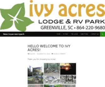 IvyacresrvPark.com(Ivy Acres RV Park) Screenshot