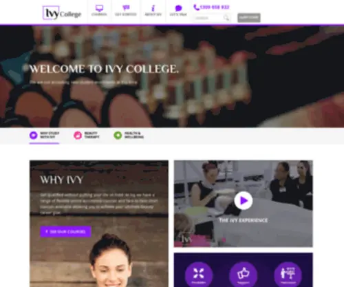 Ivy.edu.au(Ivy College) Screenshot