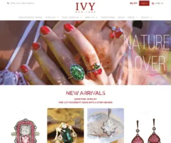 Ivynewyork.com(Precious gemstones in High Jewelry Designs from IVY Yavorskyy) Screenshot