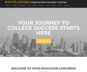Ivyplanners.com(Ivy Planners College Admissions Counseling and Test Prep) Screenshot