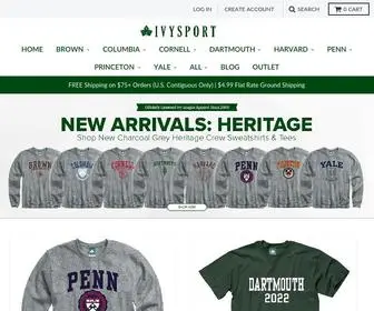 Ivysport.com(Shop Apparel Store for Ivy League Schools) Screenshot