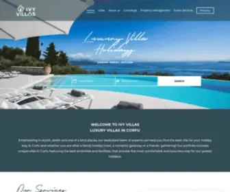 Ivyvillas.com(Luxury Villa Holidays) Screenshot