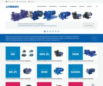 Iwaki.fr(Iwaki France met à votre disposition une large variété de pompes) Screenshot