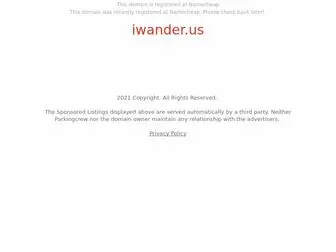 Iwander.us(iwander) Screenshot