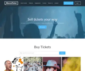 Iwannaticket.com.au(Sell tickets online for events in Australia) Screenshot