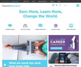 Iwantaneducation.com(I Want An Education) Screenshot