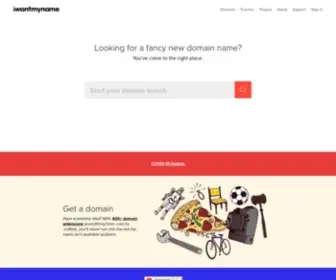 Iwantmyname.com(Your New Favorite Domain Registrar) Screenshot