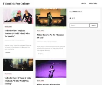 Iwantmypopculture.com(I Want My Pop Culture) Screenshot