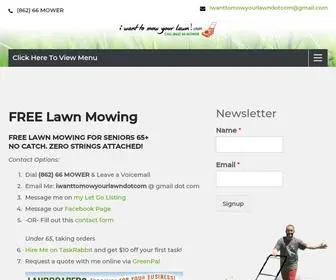 Iwanttomowyourlawn.com(I Want To Mow Your Lawn) Screenshot