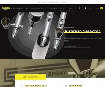 Iwata-Airbrush.com(Iwata Airbrush Official) Screenshot