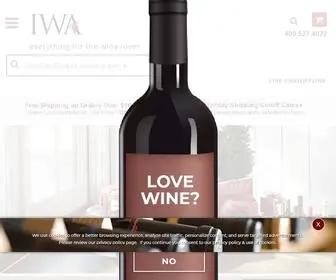 Iwawine.com(IWA Wine Accessories) Screenshot
