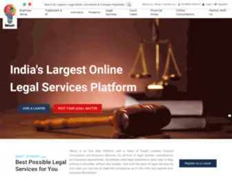 Iwazir.com(India's largest legal services online professional platform) Screenshot