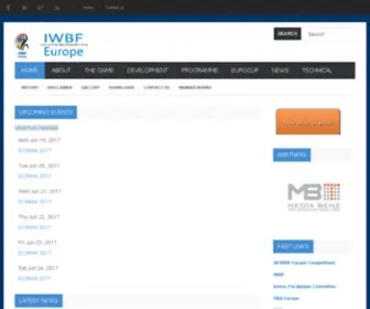 IWBF-Europe.org(IWBF Europe) Screenshot