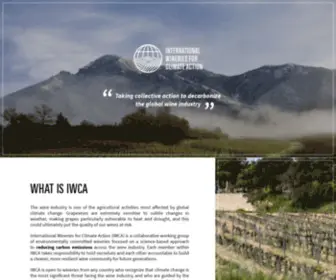 Iwcawine.org(International Wineries for Climate Action) Screenshot