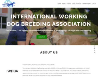 Iwdba.org(International Working Dog Breeding Association) Screenshot