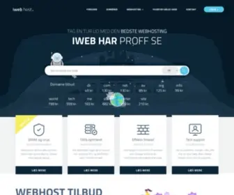 Iwebhotel.dk(IWEB HOST) Screenshot