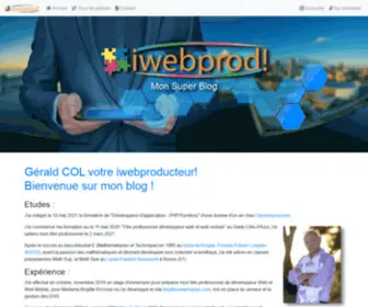 Iwebprod.fr(Mon Super Blog) Screenshot