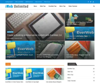 Iwebunlimited.com(The site for iWeb tips) Screenshot