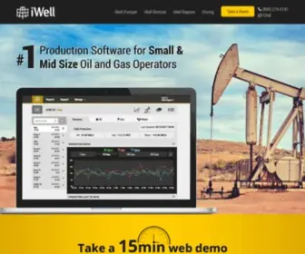 Iwell.info(IWell is the #1 oil field production software for small and mid size oil and gas operators. iWell) Screenshot