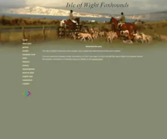 Iwfoxhounds.com(The Isle of Wight Foxhounds) Screenshot