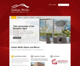 Iwglass.com(Indian Wells Glass and Mirror) Screenshot