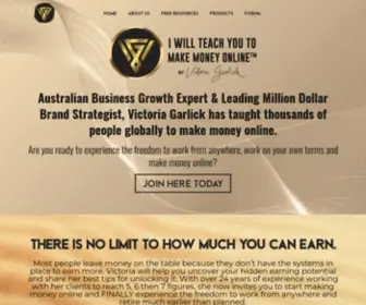 Iwillteachyoutomakemoneyonline.com(Victoria Garlick) Screenshot