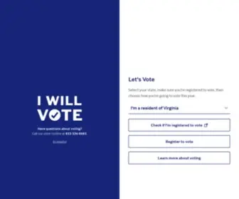 Iwillvote.com(I Will Vote) Screenshot