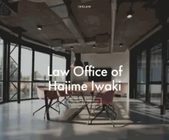 Iwklaw.com(Law Office of Hajime Iwaki) Screenshot