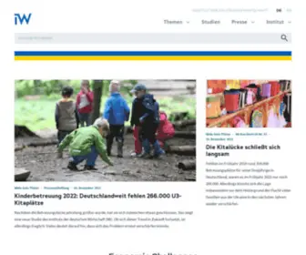 Iwkoeln.de(Institut der deutschen Wirtschaft (IW)) Screenshot