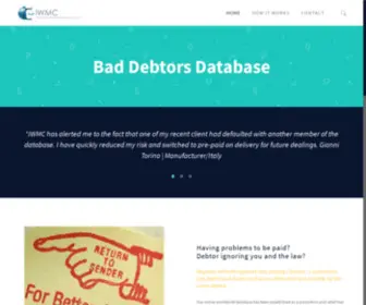 IWMC-Group.com(Bad debtors database worldwide) Screenshot