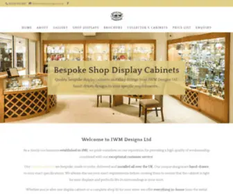 Iwmdesigns.co.uk(Bespoke Shop Display Cabinets) Screenshot